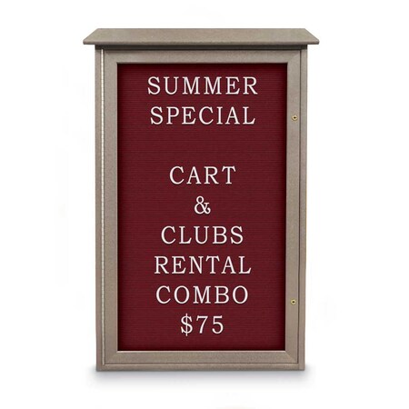 United Visual Products Indoor Enclosed Combo Board, 72"x36", White Frame/Burgundy & Amethyst UVCB7236W-BURGUN-AMETHY